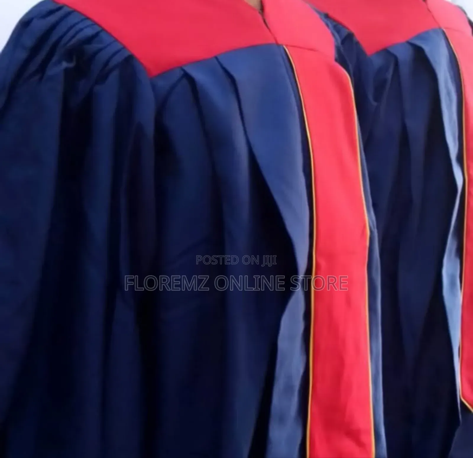 Navy Blue / Red Choir Robes Bulk Rental