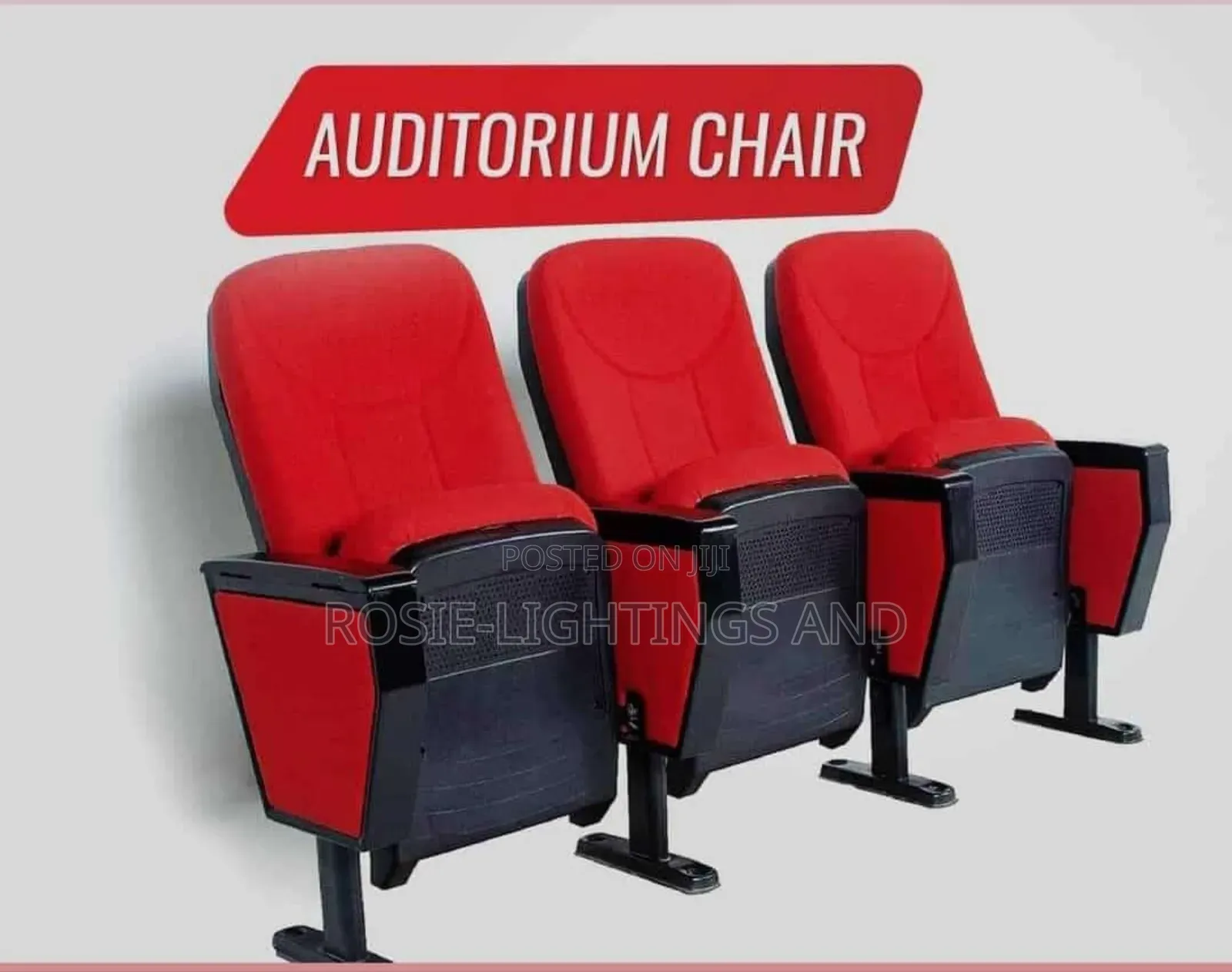 Auditorium Chairs Available in Red Blue