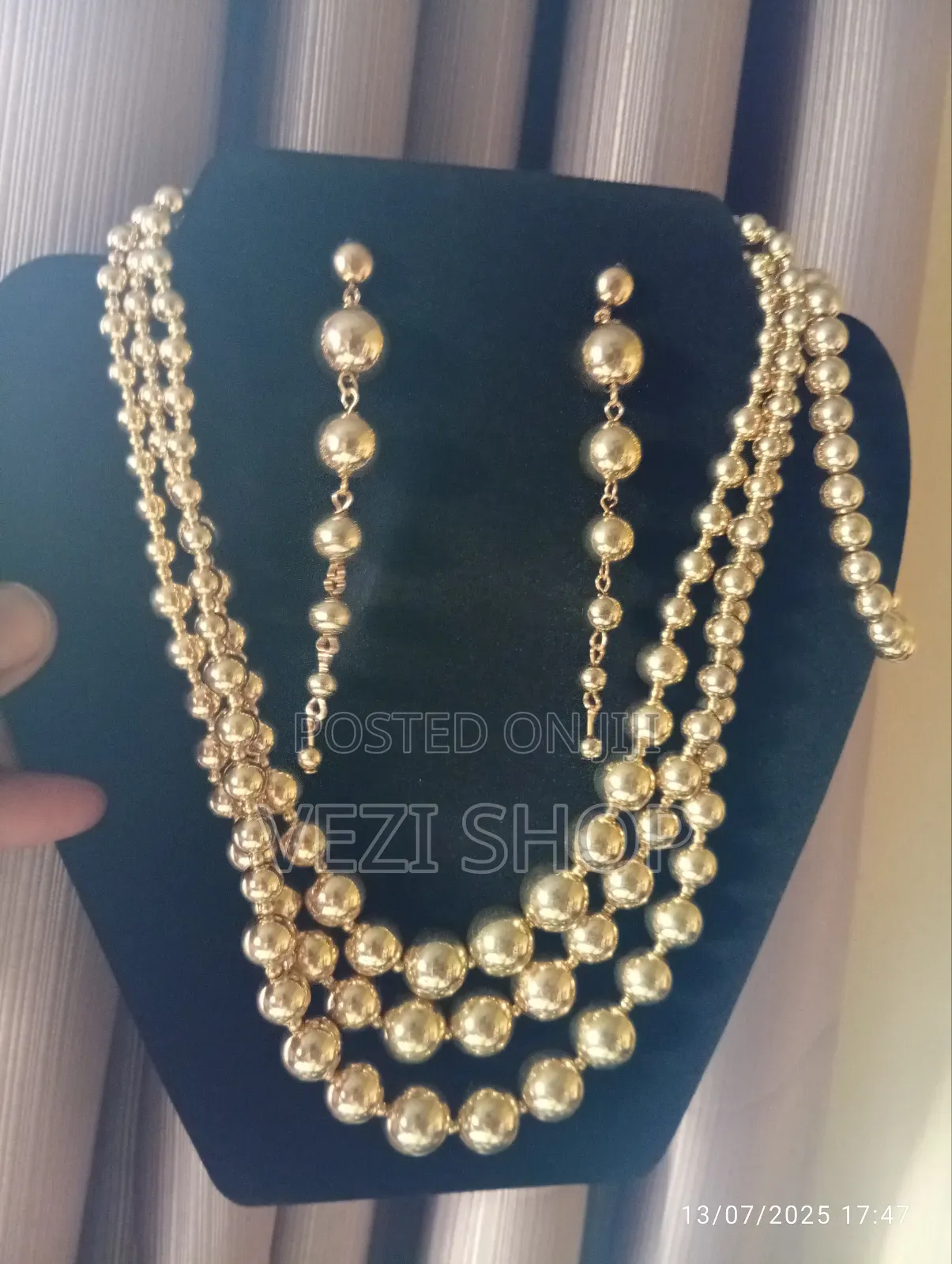 3 PCS Gold Plated Short Necklace Punk Chic Faux Set
