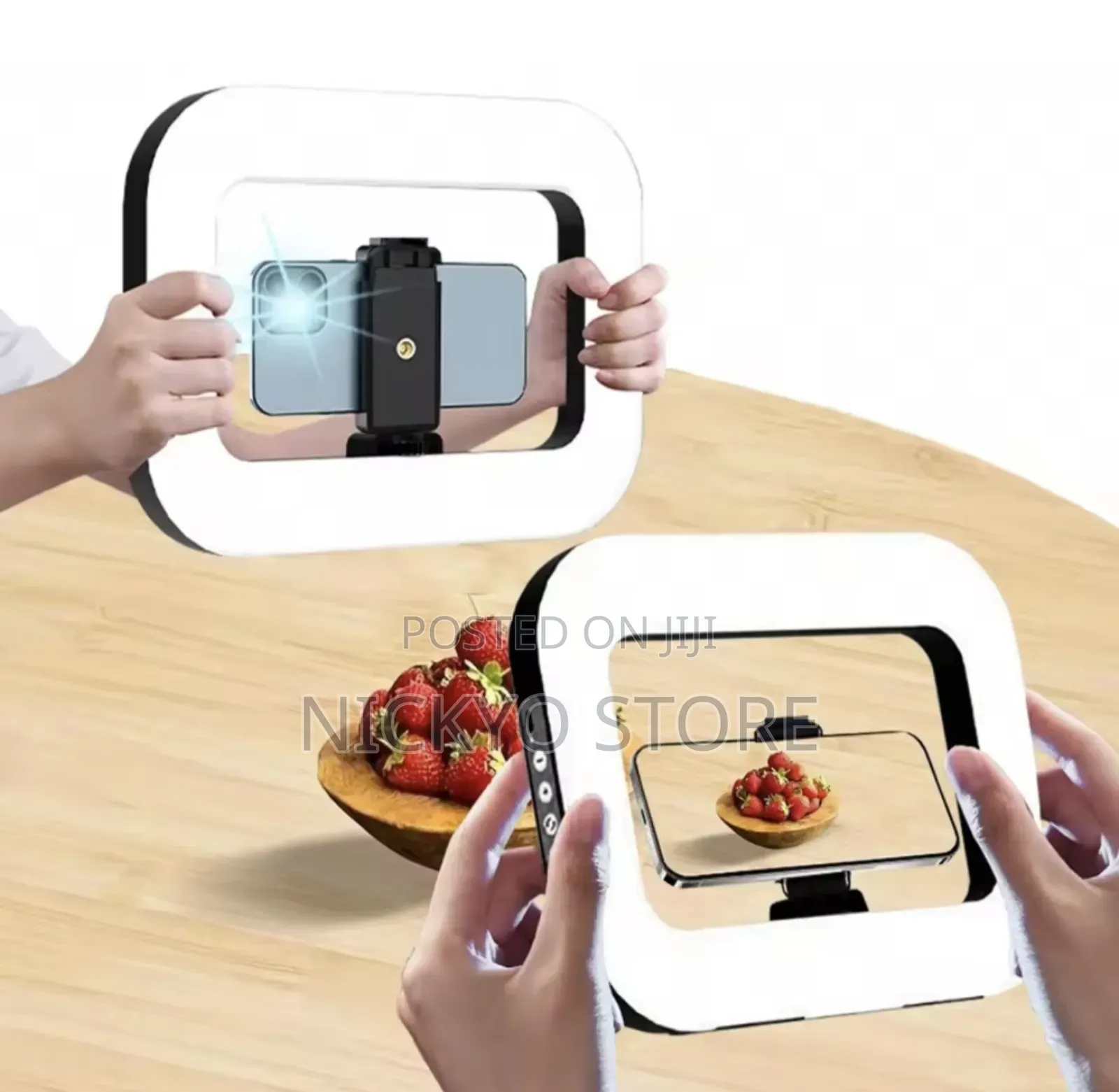 Handheld Supplementary Lighting With Phone Holder