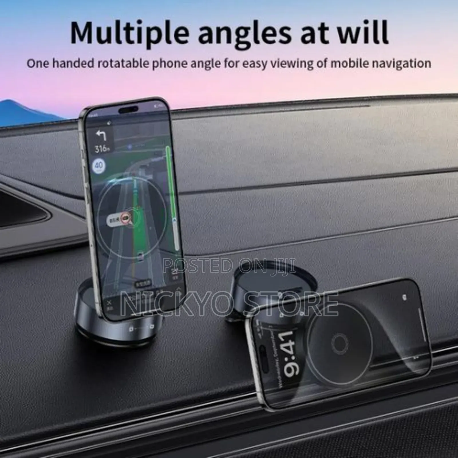 Magnetic Auto-Tracking Phone Holder
Ultra-Portable