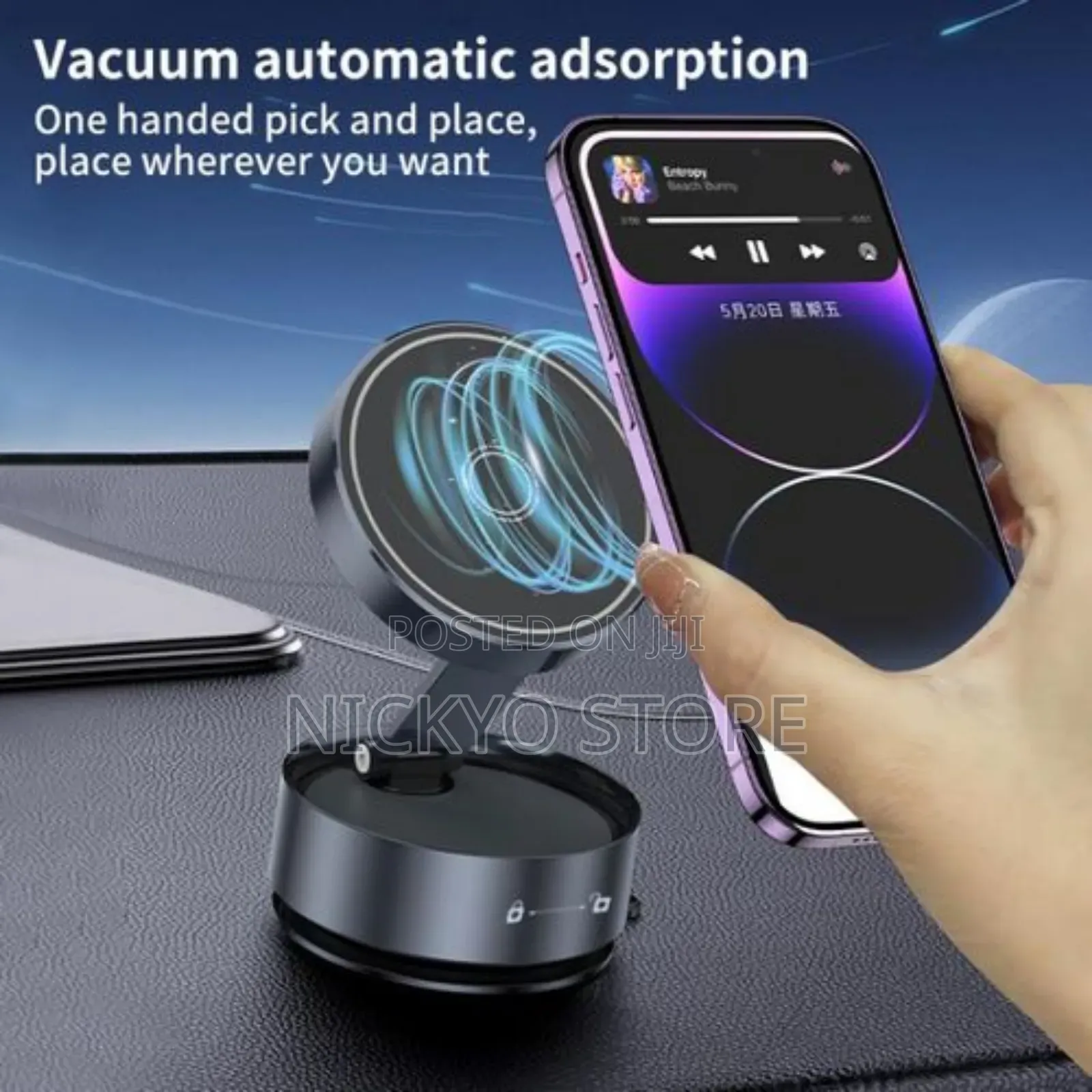 Magnetic Auto-Tracking Phone Holder
Ultra-Portable