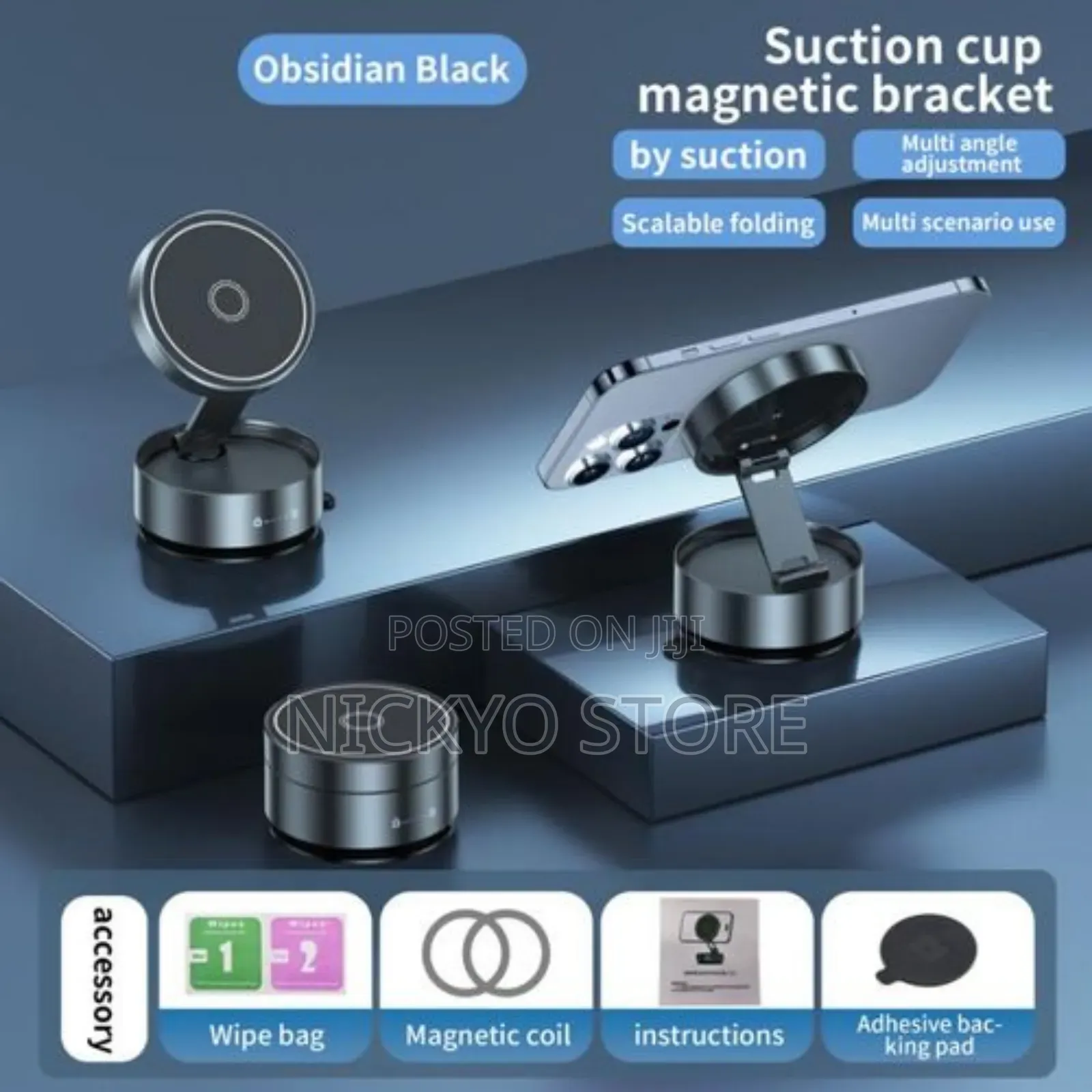 Magnetic Auto-Tracking Phone Holder
Ultra-Portable