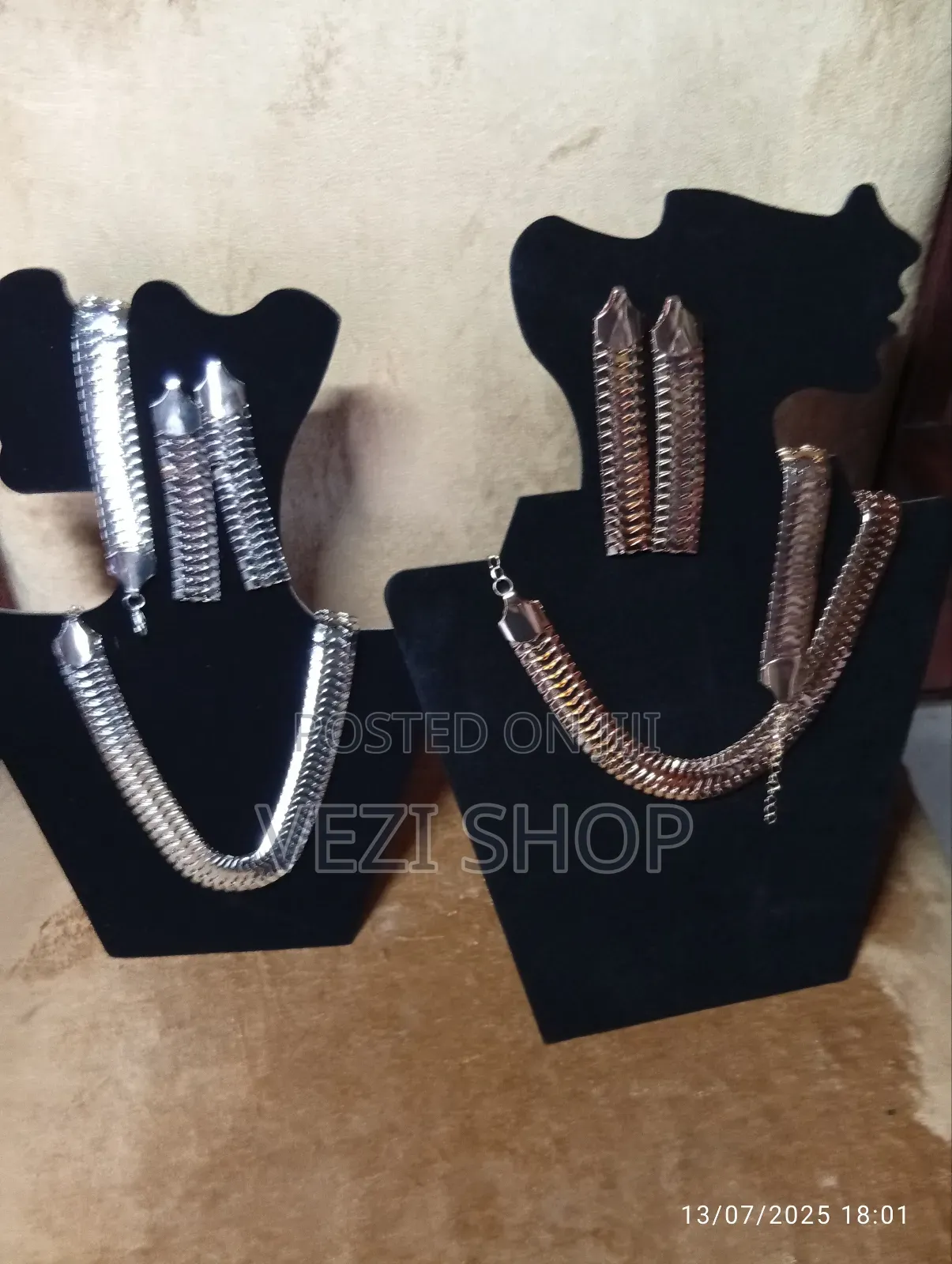 Sets of Necklaces, Bracelets and Earrings