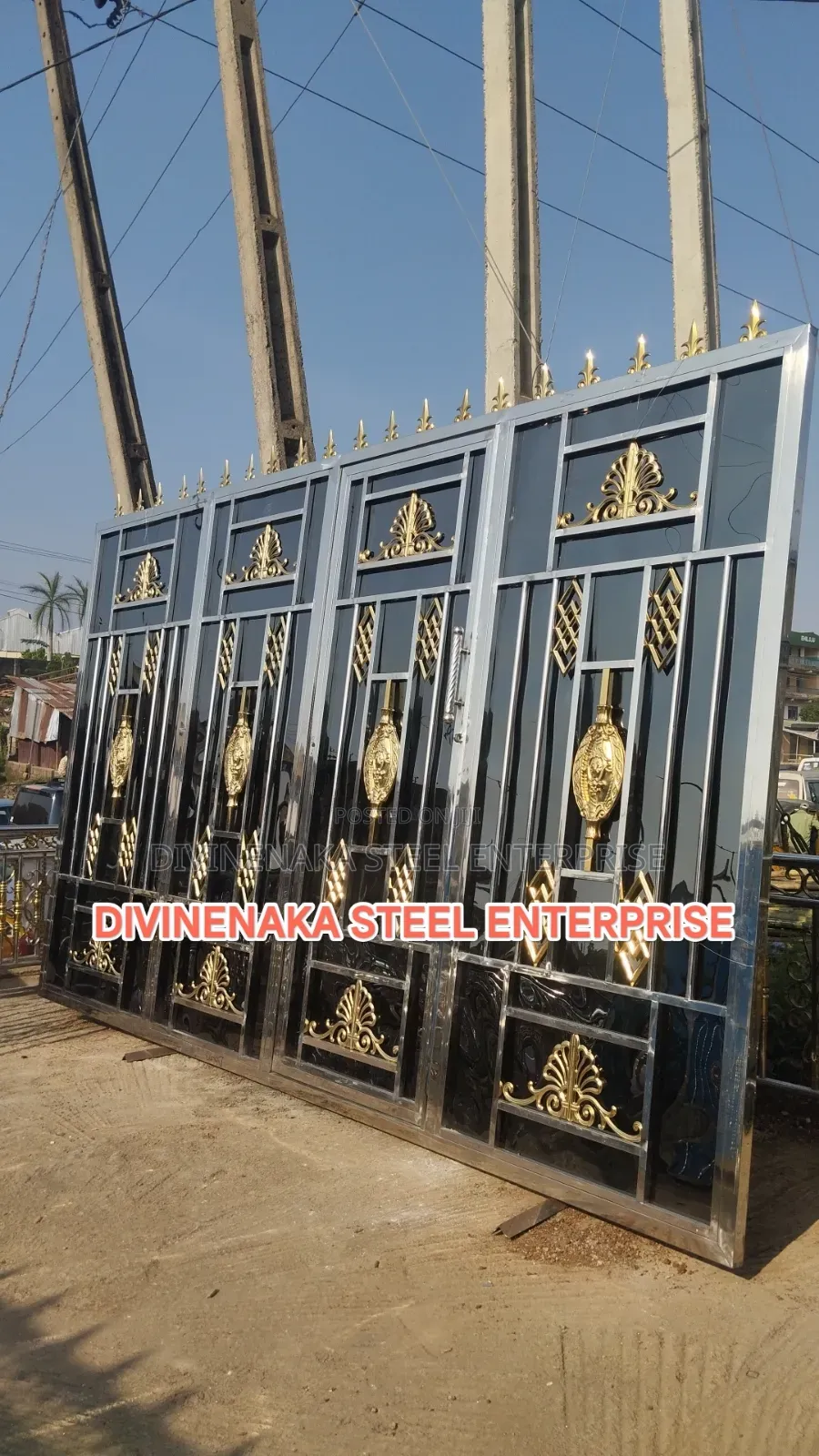 Black 2mm Stainless Gate