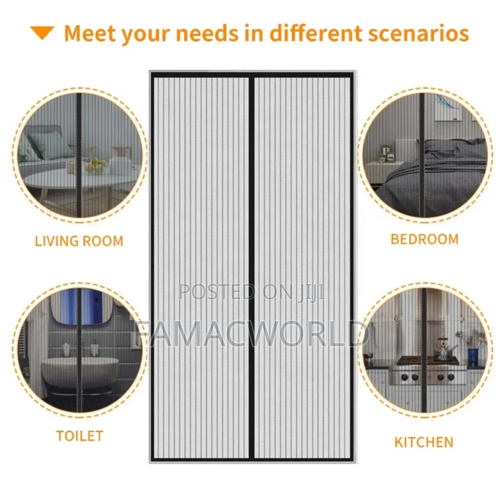 Magnetic Door Net