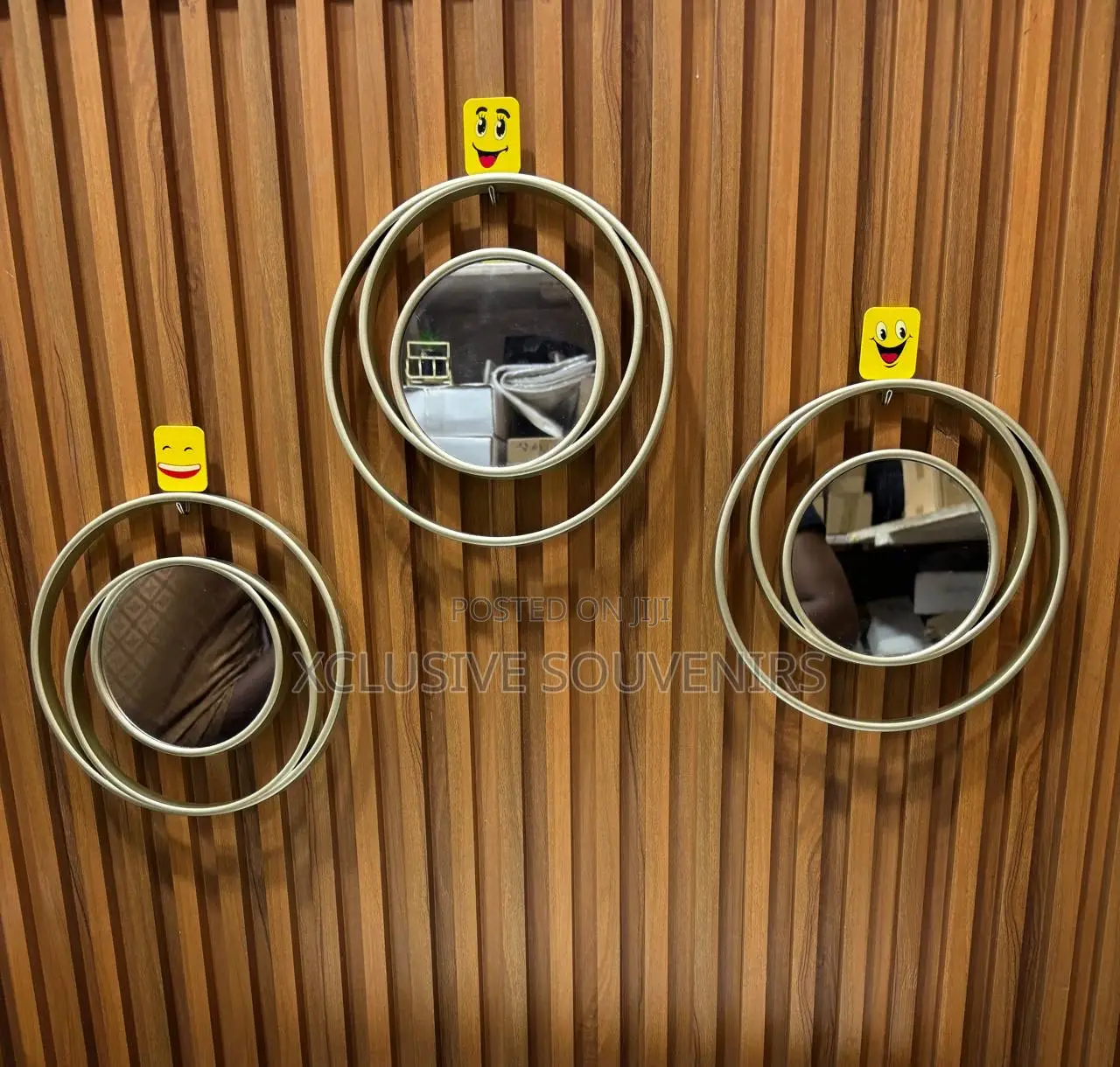 Set Of 3 Swirl Mirrors
