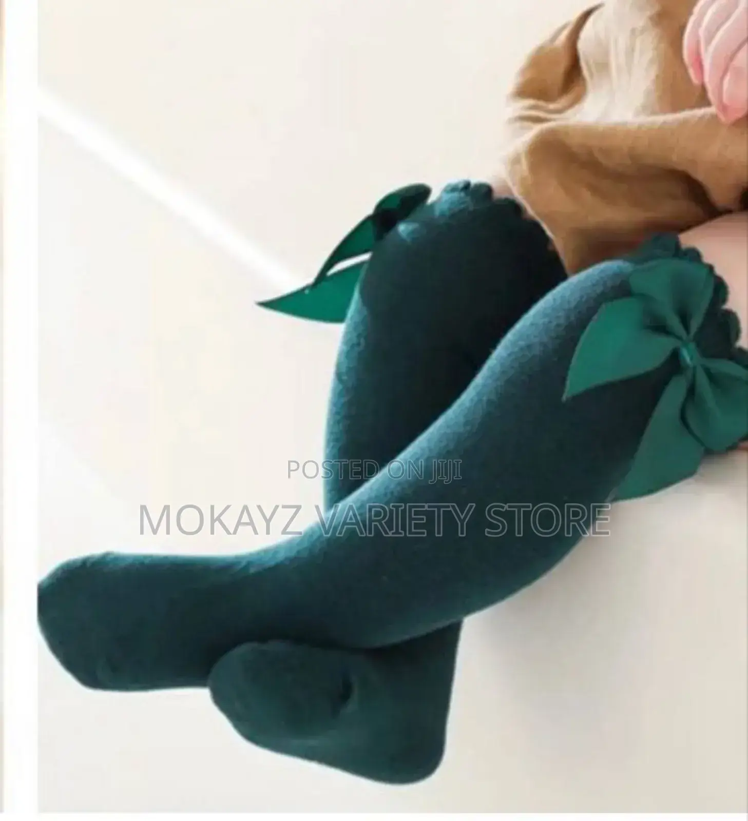 Newest Design Kid Girls Fashion Long Socks With Side Bowtie
