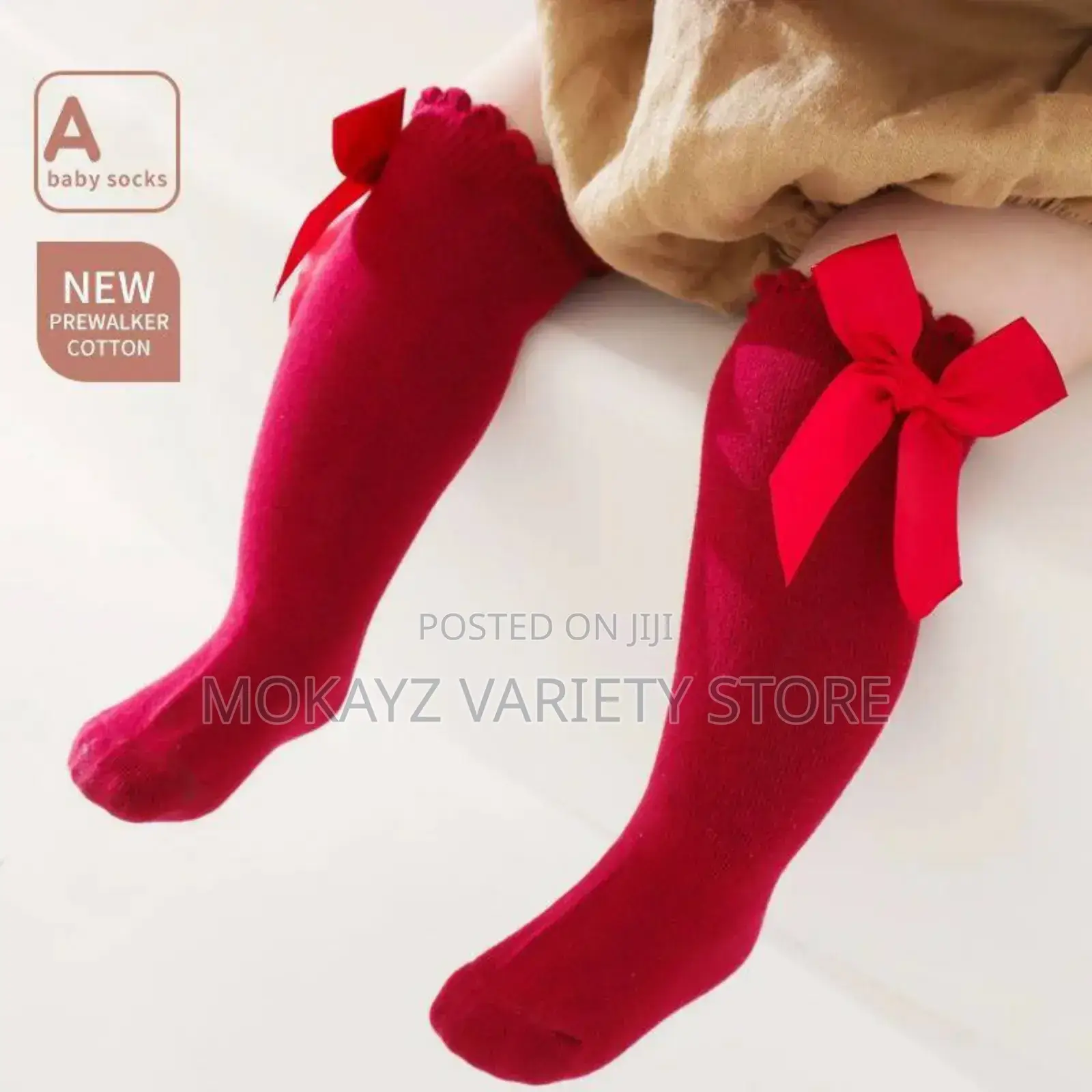 Newest Design Kid Girls Fashion Long Socks With Side Bowtie