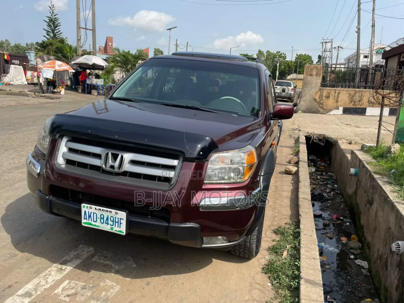 Honda Pilot EX-L 4x2 (3.5L 6cyl 5A) 2008 Burgundy