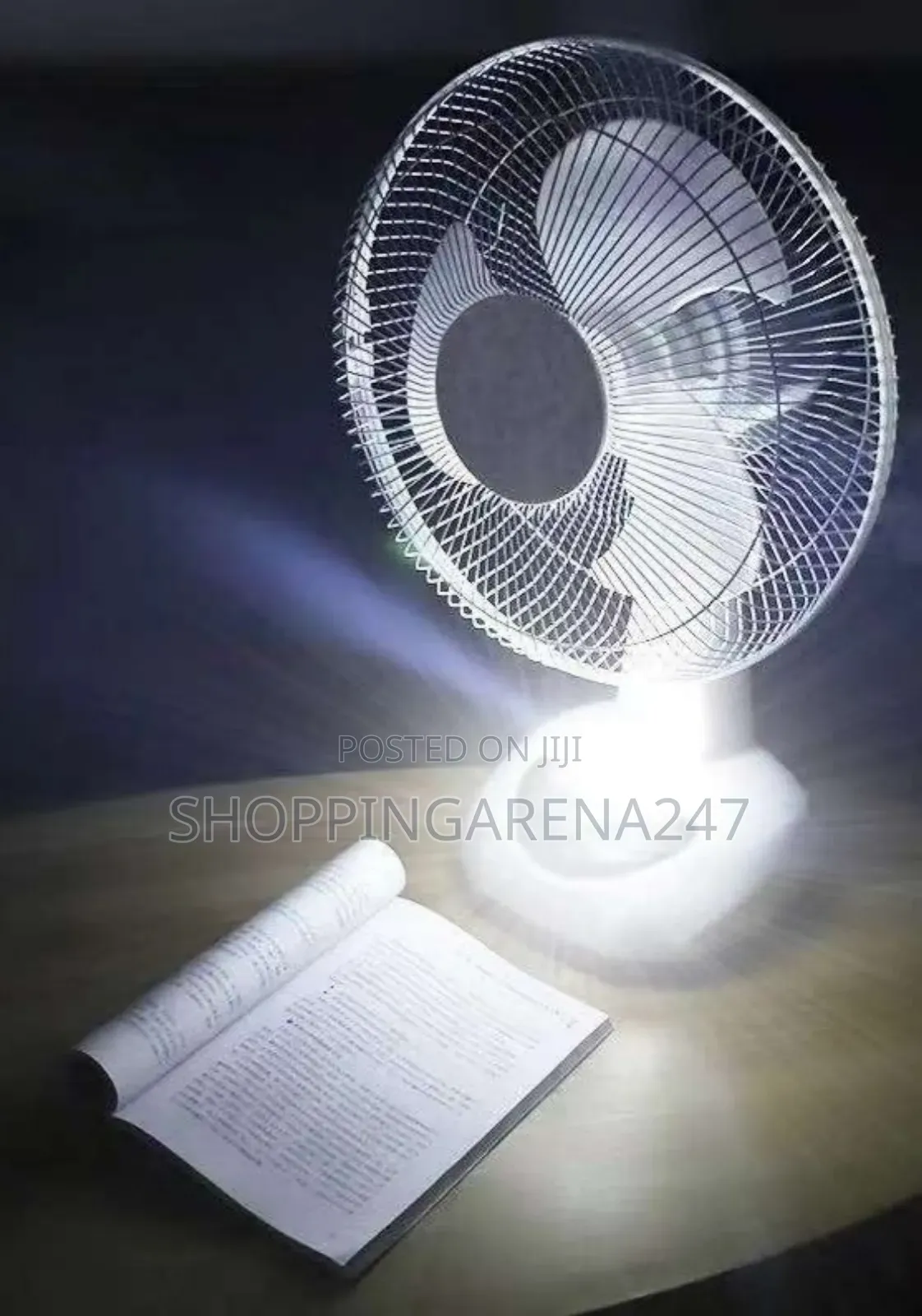 Portable Rechargeable Table Fan 12 Inches