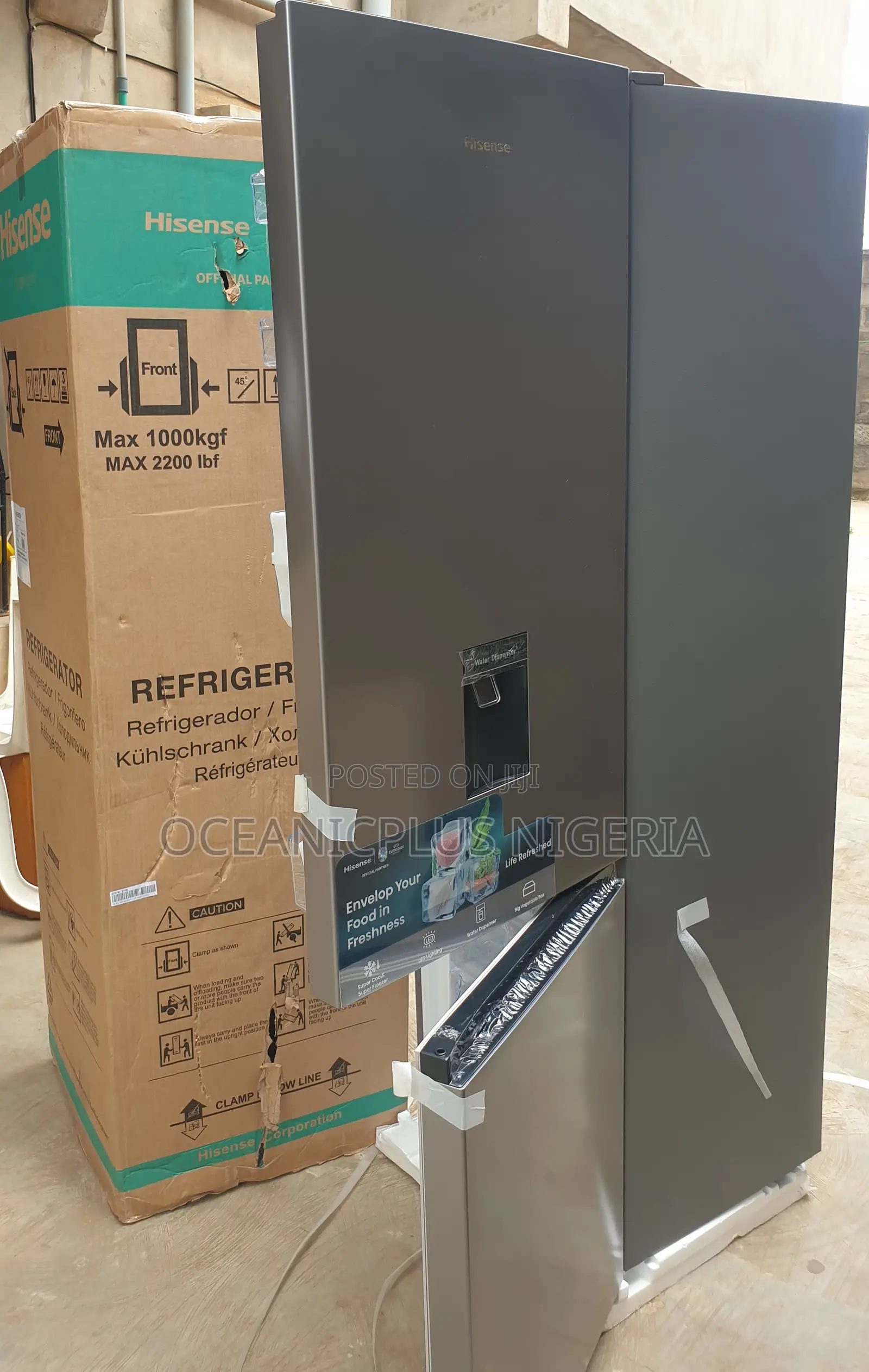 Standard Hisense Refrigerator 264litres Doubledoor Ref-35dcb