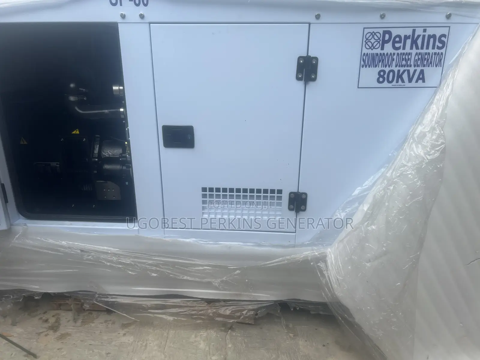 80kva Perkins Soundproof Generator 100% Copper Coil