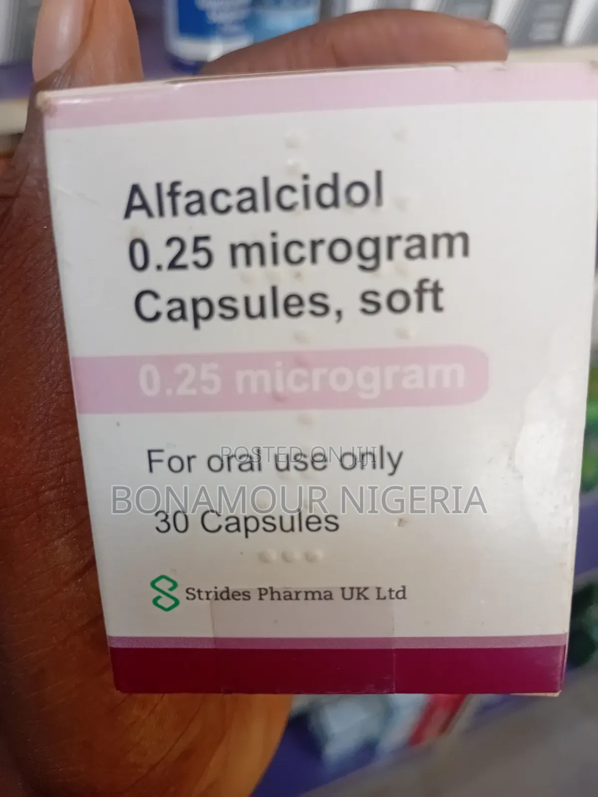 Strides Pharma Alfacalcidol 0.25mcg X30 Caps