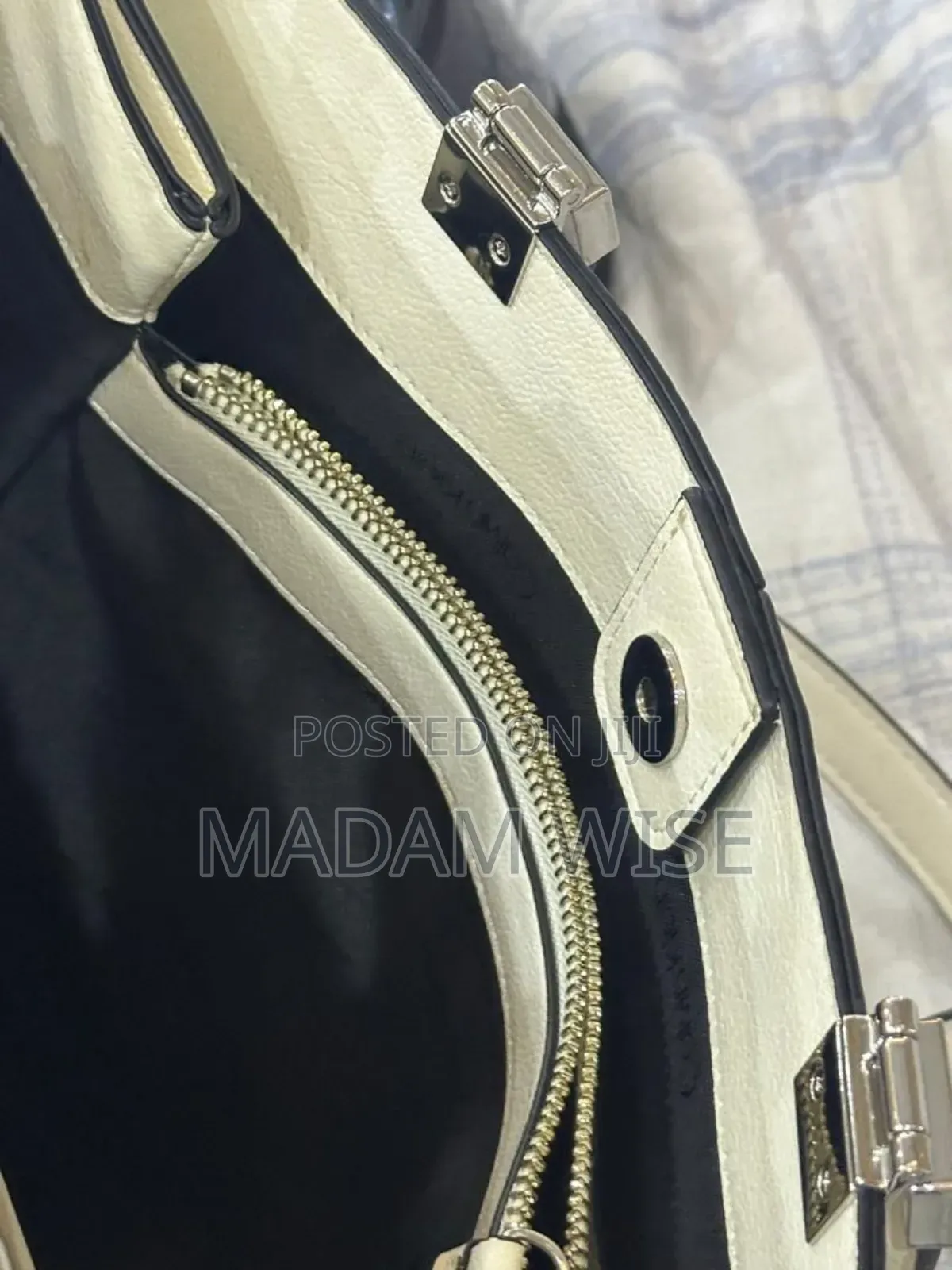 White Calvin Klein Leather Handbag.