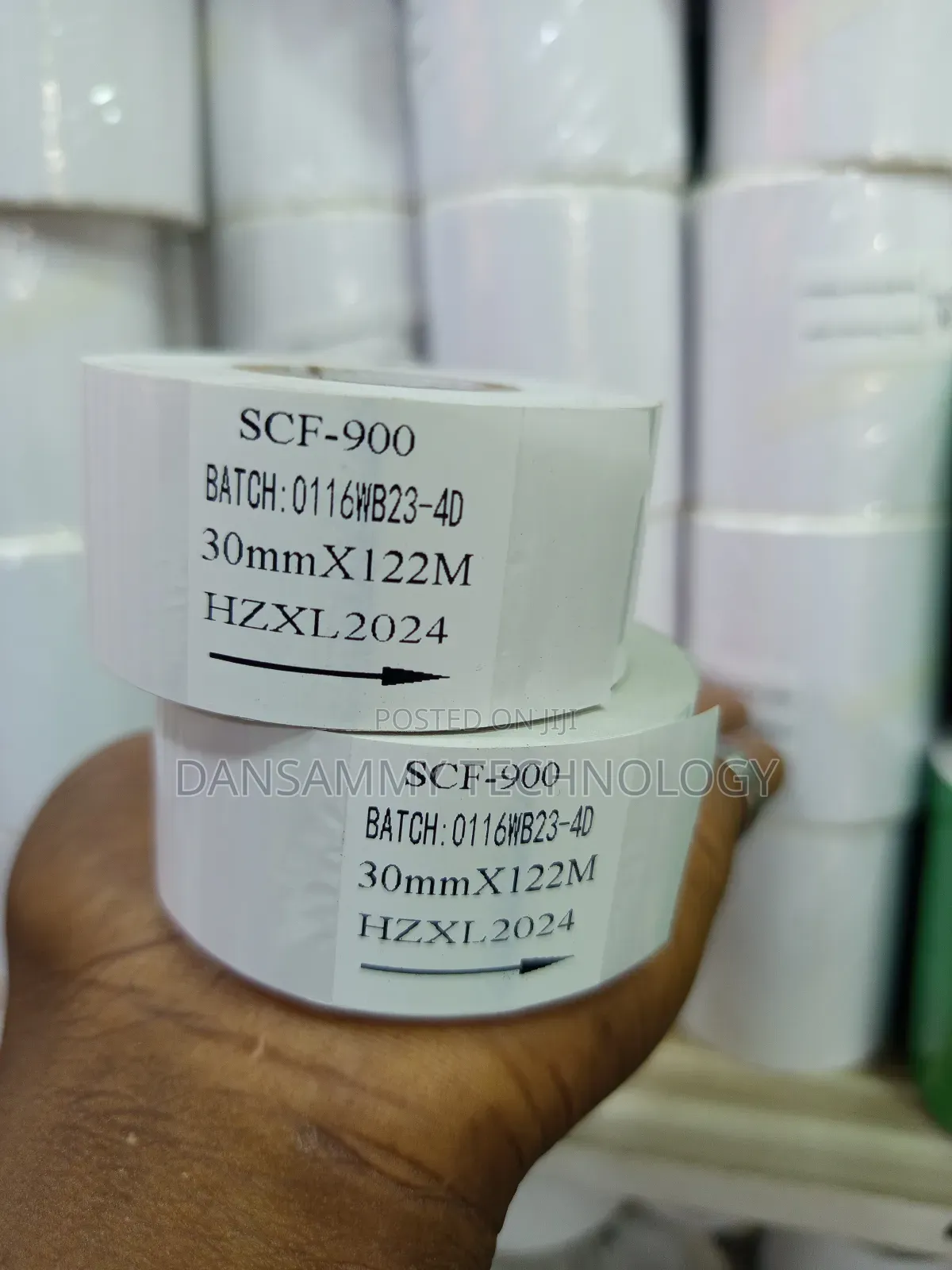 Codding Ribbon Tape 30*122mm White