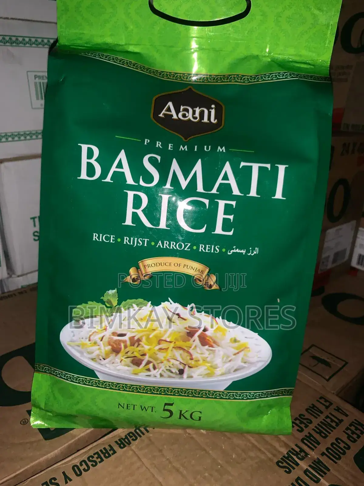 Aani Premium Basmati 5kg Long Grain Rice