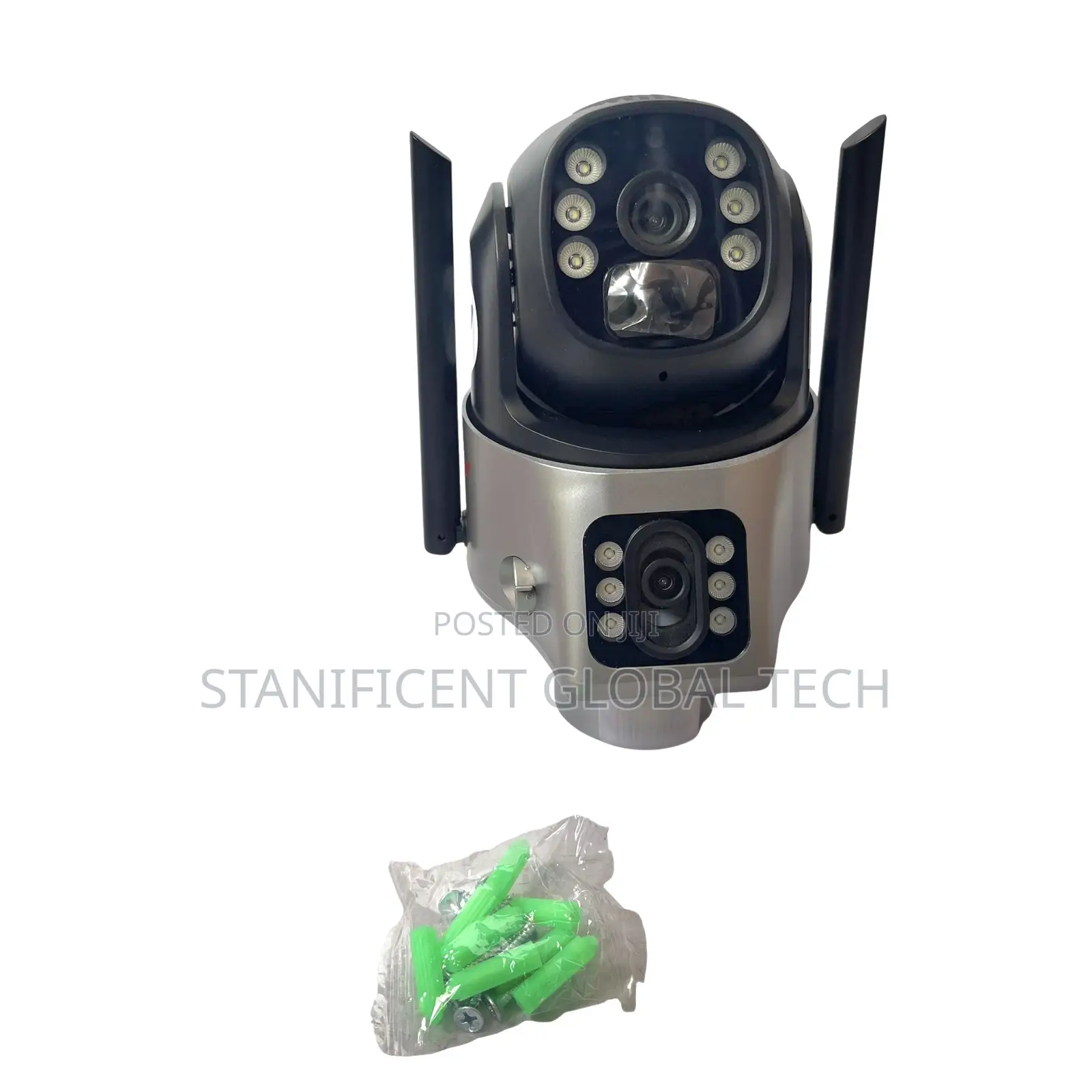Ausno 8mp 4g Dual Lens Solar Ptz Big Outdoor Camera V380 App