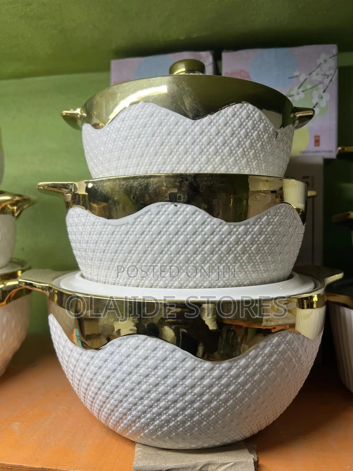 3 Set Ceramic Soup Pot