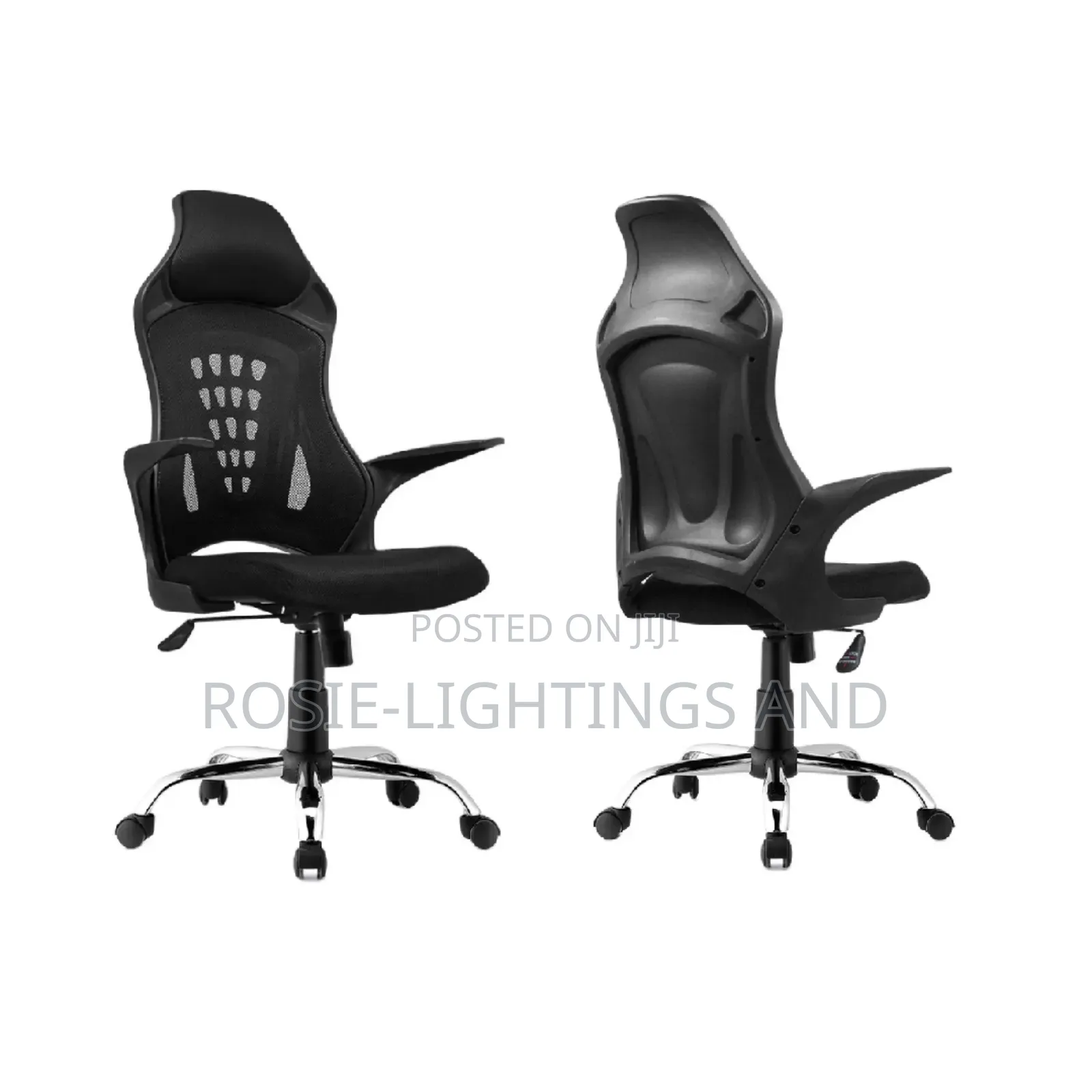 Moq Ergonomic Swivel Office Chair ( Full Black)