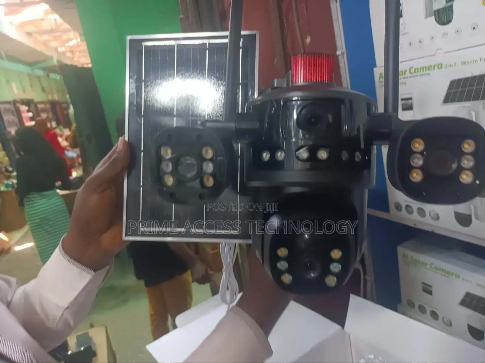 Solar 4 Eyes Views CCTV Camera With Alarm Security