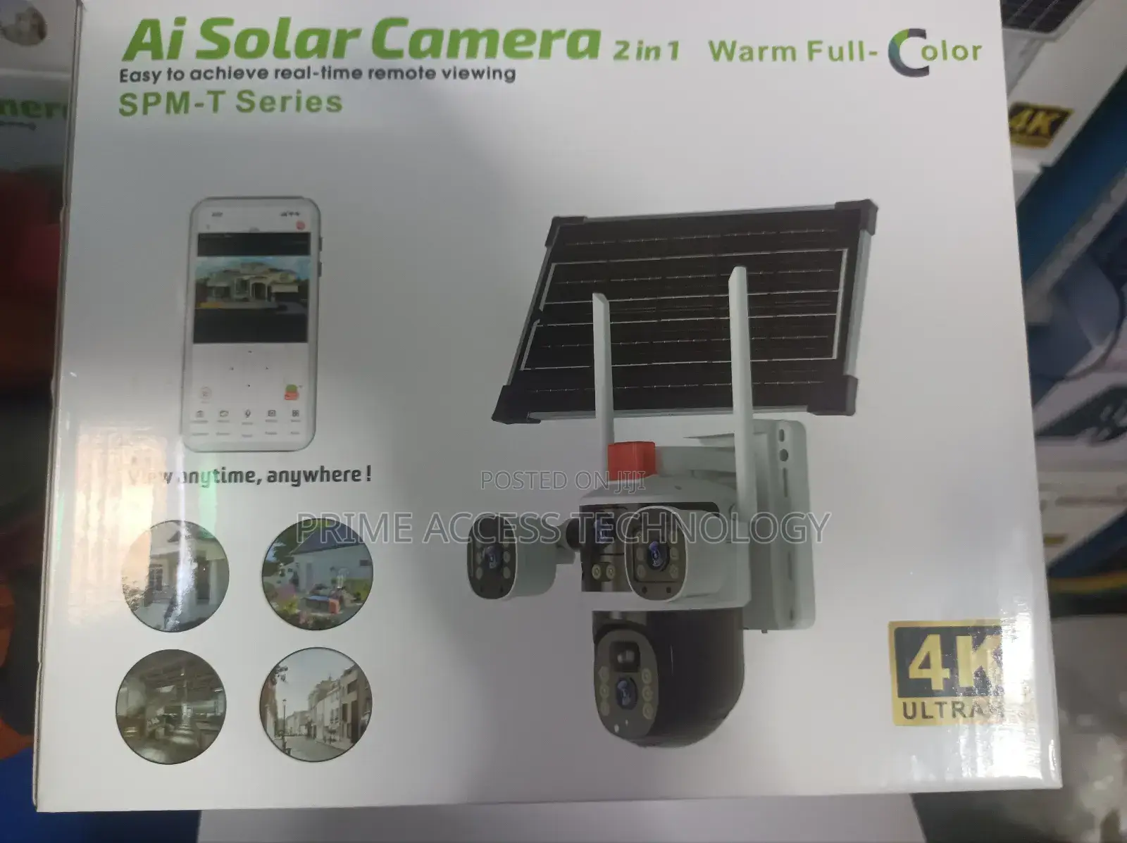 Solar 4 Eyes Views CCTV Camera With Alarm Security