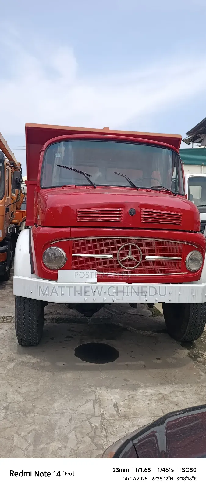 Clean Foreign Used Mercedes Benz 911 Tipper
