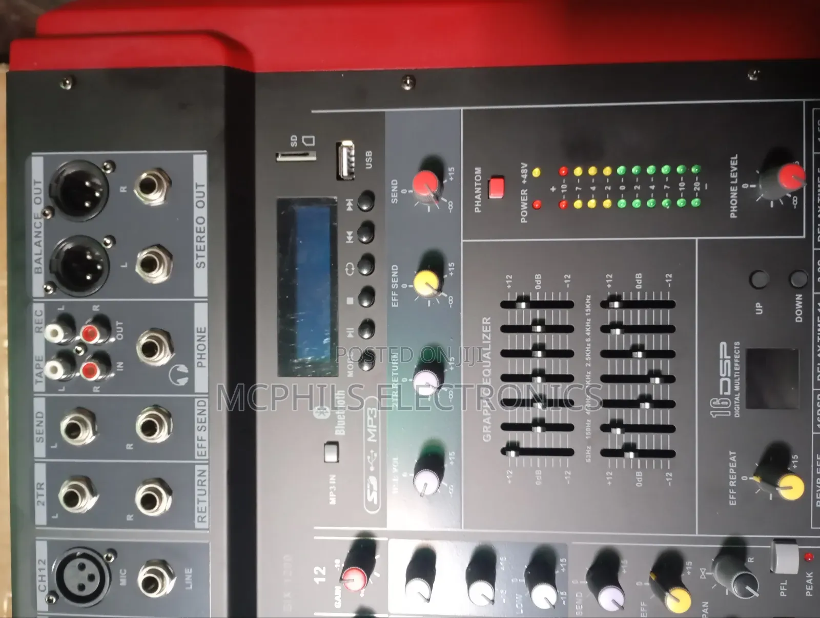 Lyric Sound 2500w Powered Mixer Console