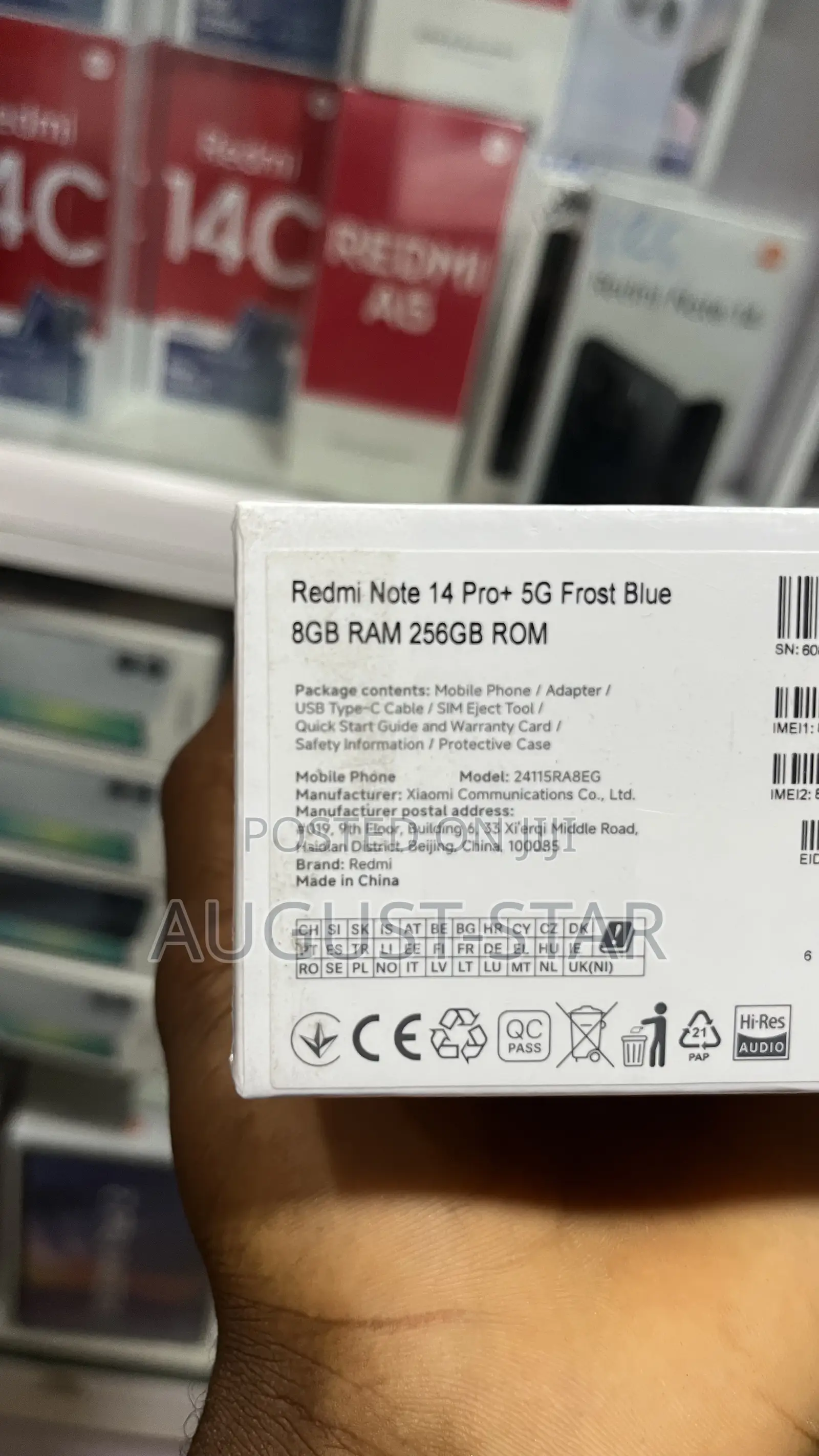 New Xiaomi Redmi Note 14 Pro+ 5G 256 GB Black
