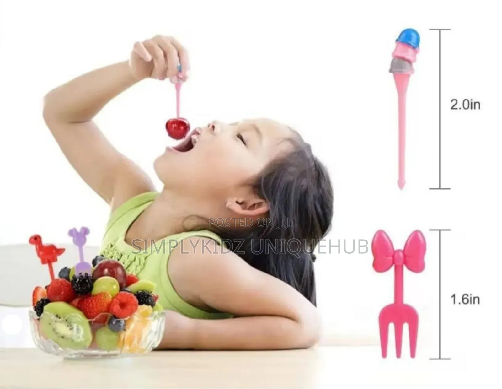 10pcs Cute Cartoon Animal Fruit Fork