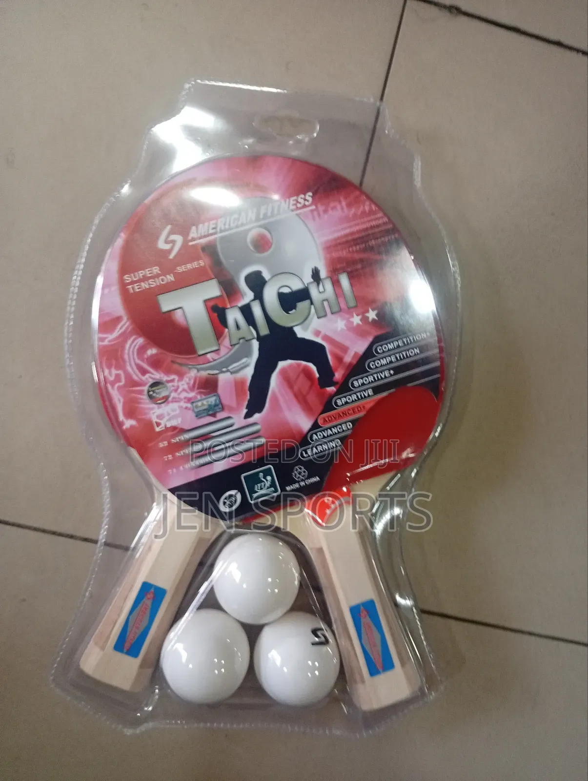 American Fitness 2 in 1 Tennis Bat With 3eggs