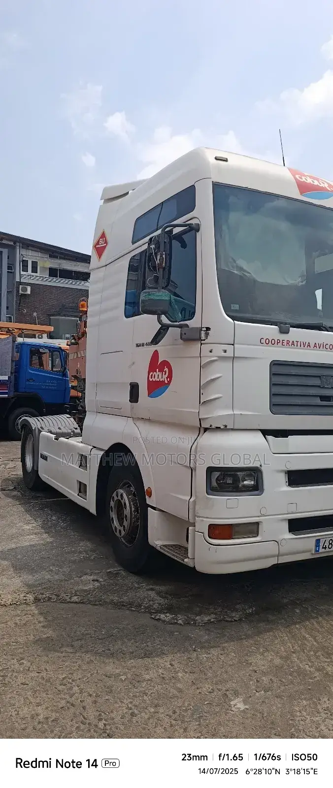 Super Clean Foreign Used Man Tga 18.480 Automatic Gear