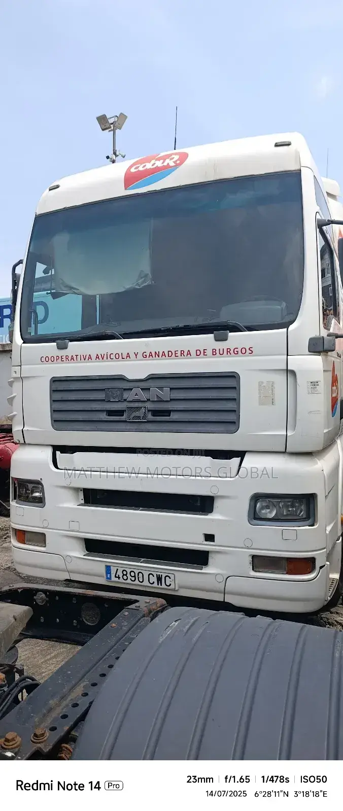 Super Clean Foreign Used Man Tga 18.480 Automatic Gear