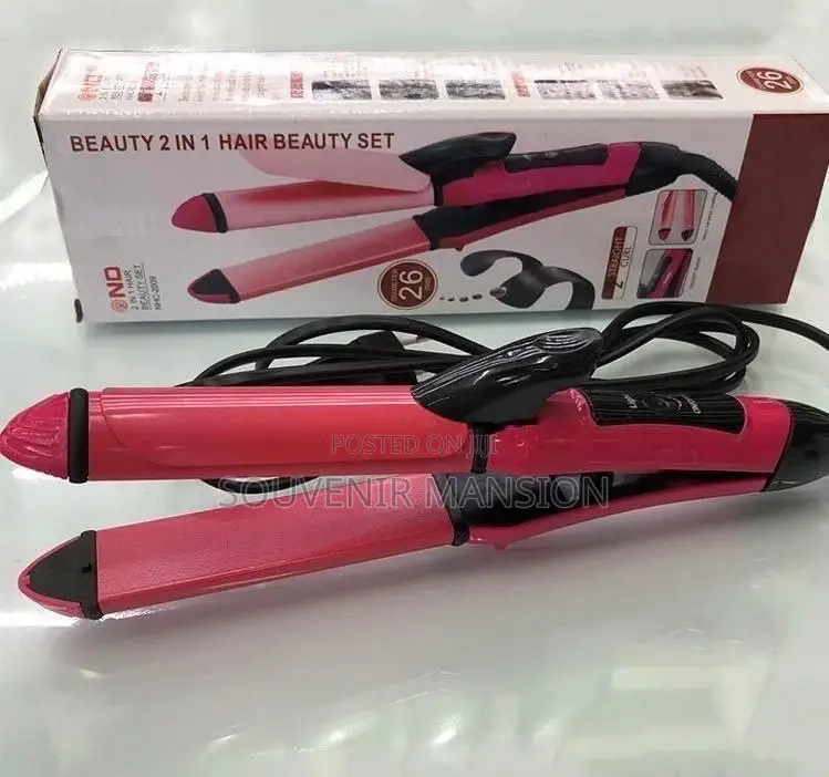 2 In 1 Hair Straightener And Curling