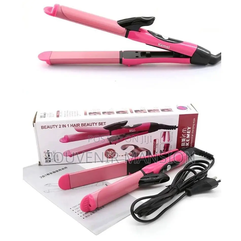 2 In 1 Hair Straightener And Curling