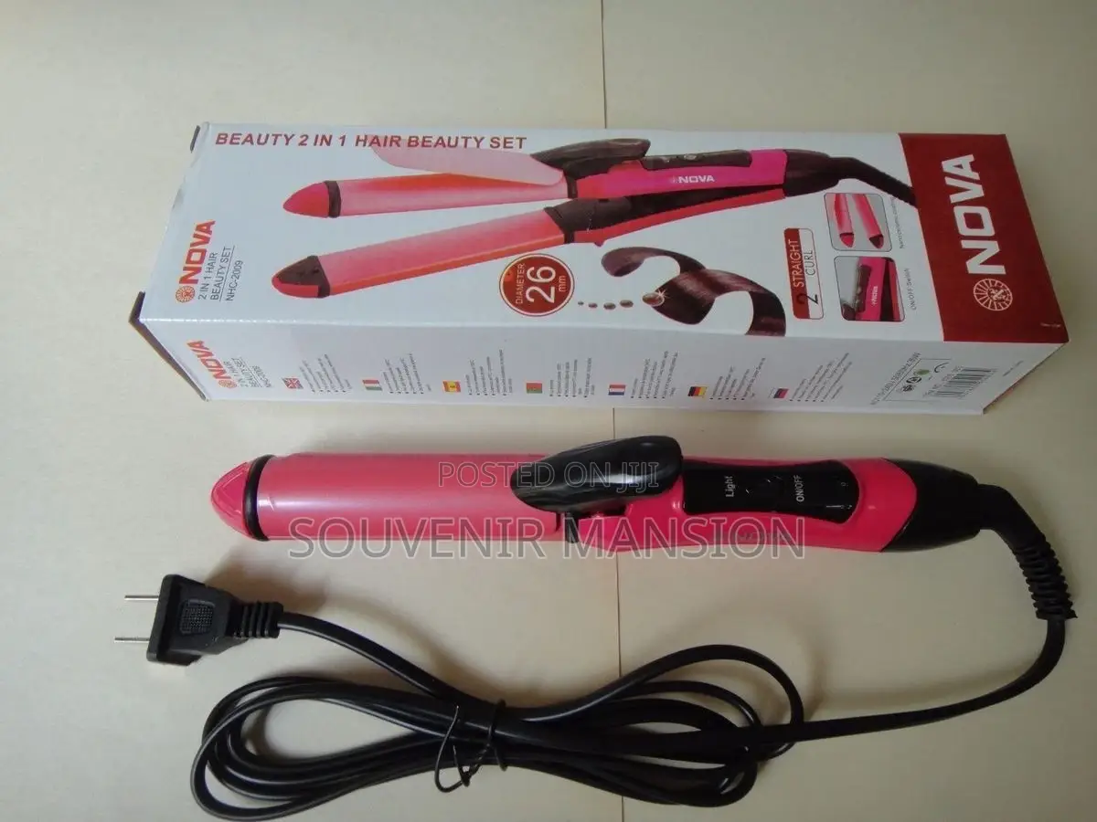 2 In 1 Hair Straightener And Curling
