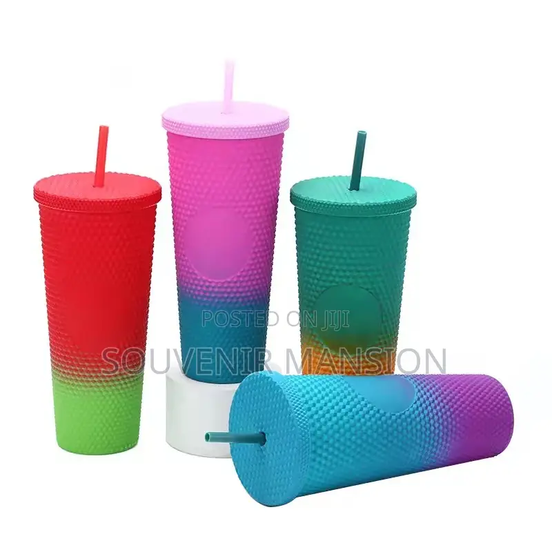 24oz Double Wall Cup With Straw
