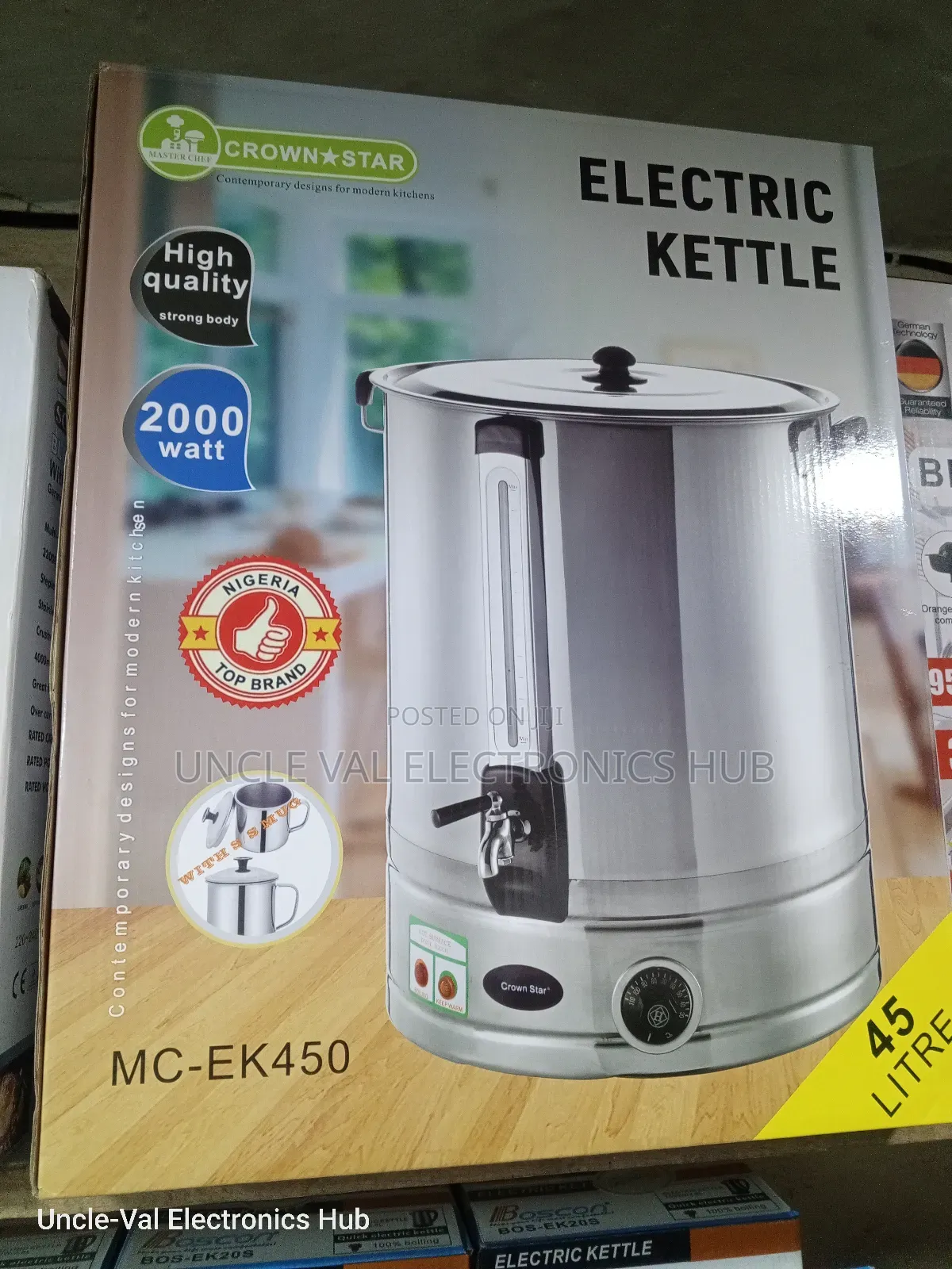 Crown Star 45l Electric Kettle