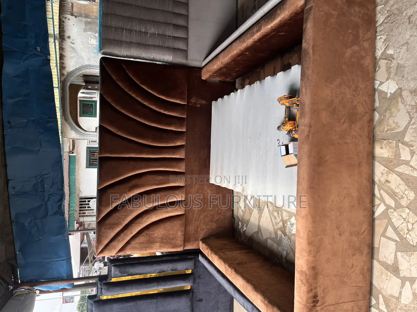6x6 Well Padded Bedframe Available as Seen