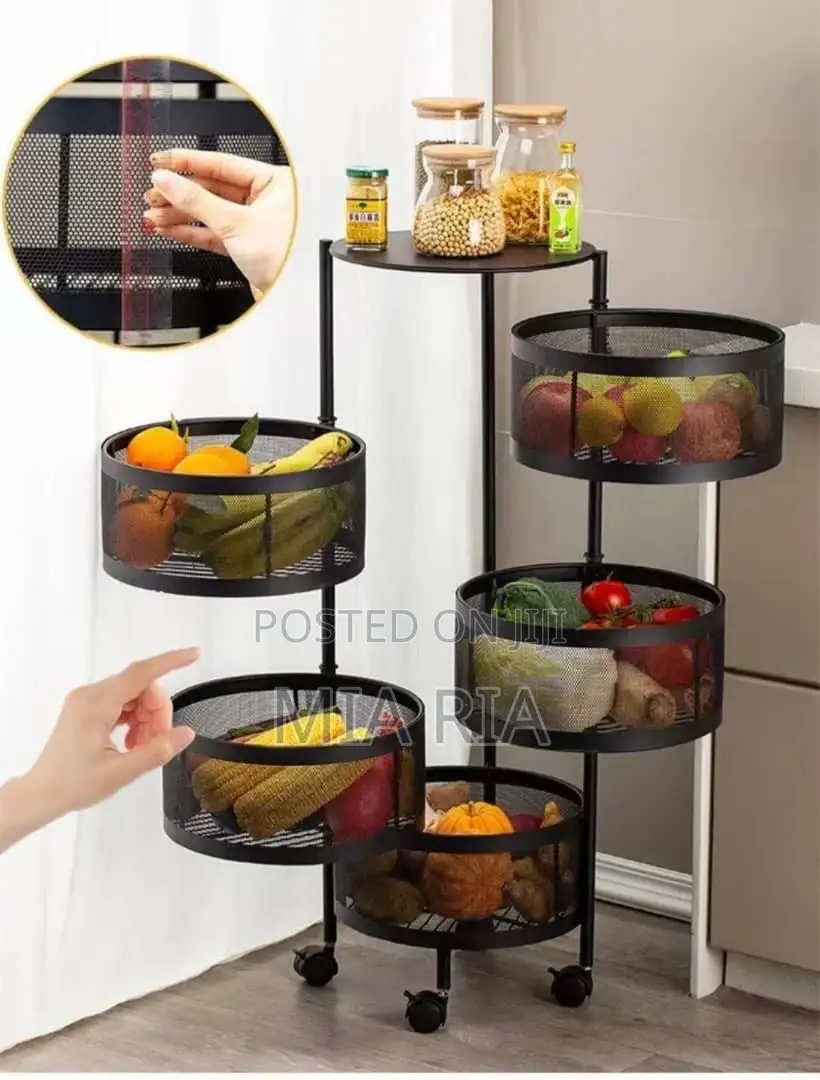 Round Rotating Multifunctional Storage