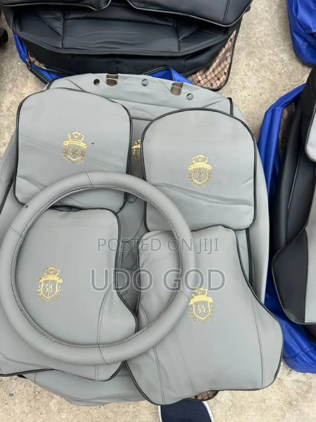 Pure Ash/Grey Universal Pure Leather Seat Cover