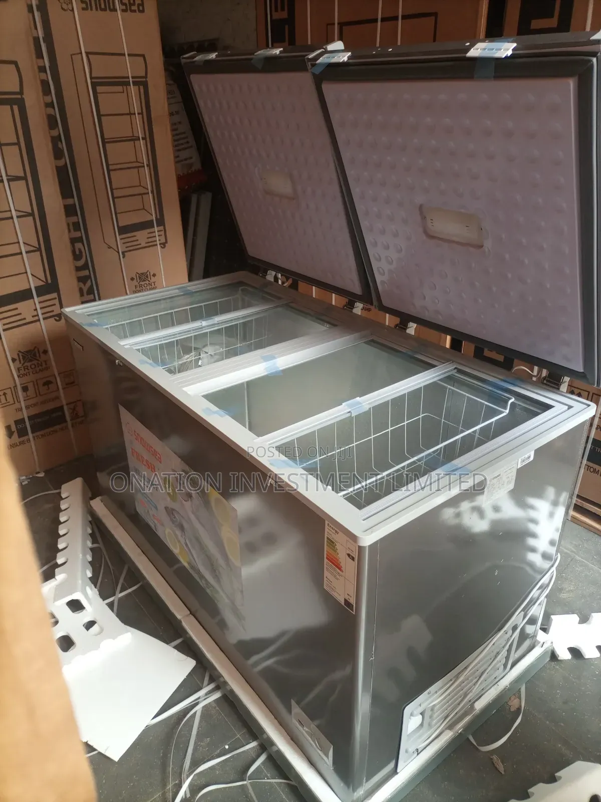 Snowsea Bd-600g 500l Double Door Chest Freezer – Extra Large Capacity