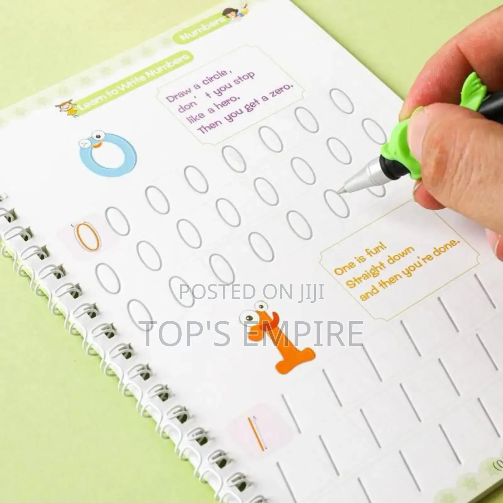 Magic Copybook Set – 4 Books + Pen Reusable Writing Kit
