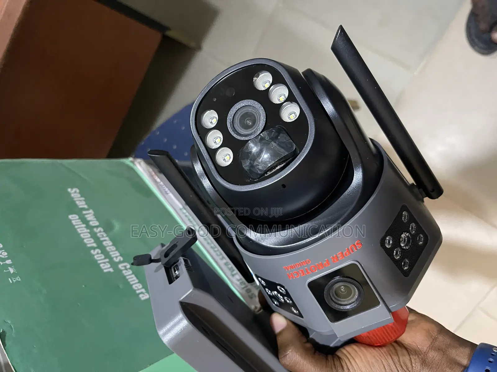Solar Two Way Dual Lens Camera Both Indoors and Outdoor