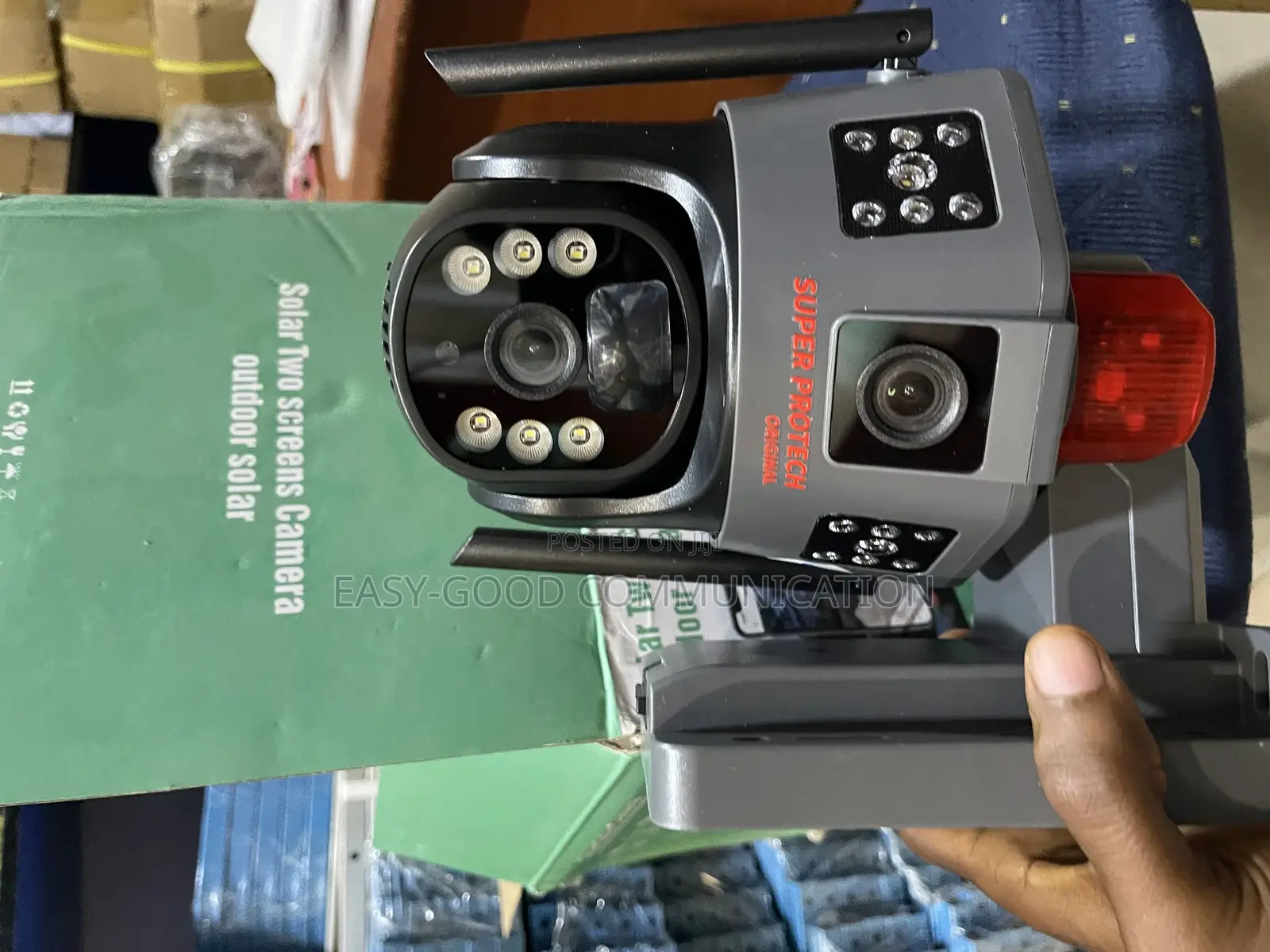 Solar Two Way Dual Lens Camera Both Indoors and Outdoor