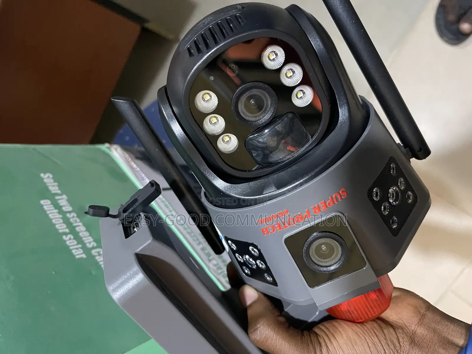 Solar Two Way Dual Lens Camera Both Indoors and Outdoor