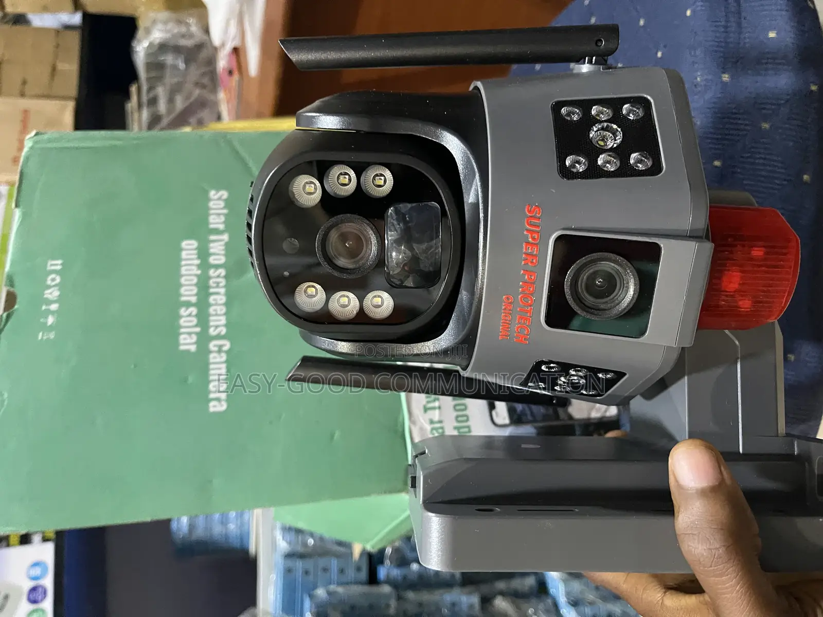 Solar Two Way Dual Lens Camera Both Indoors and Outdoor