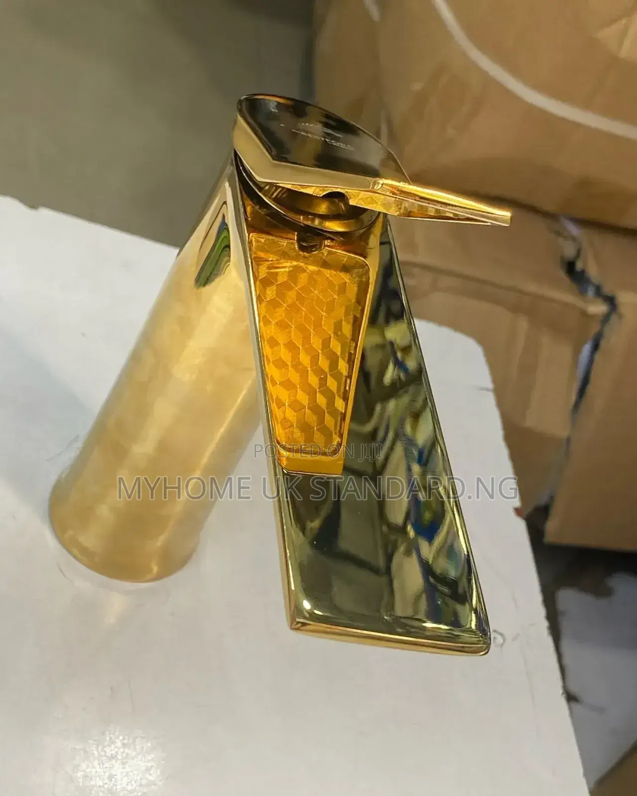 Gold Basin Mixer Tap