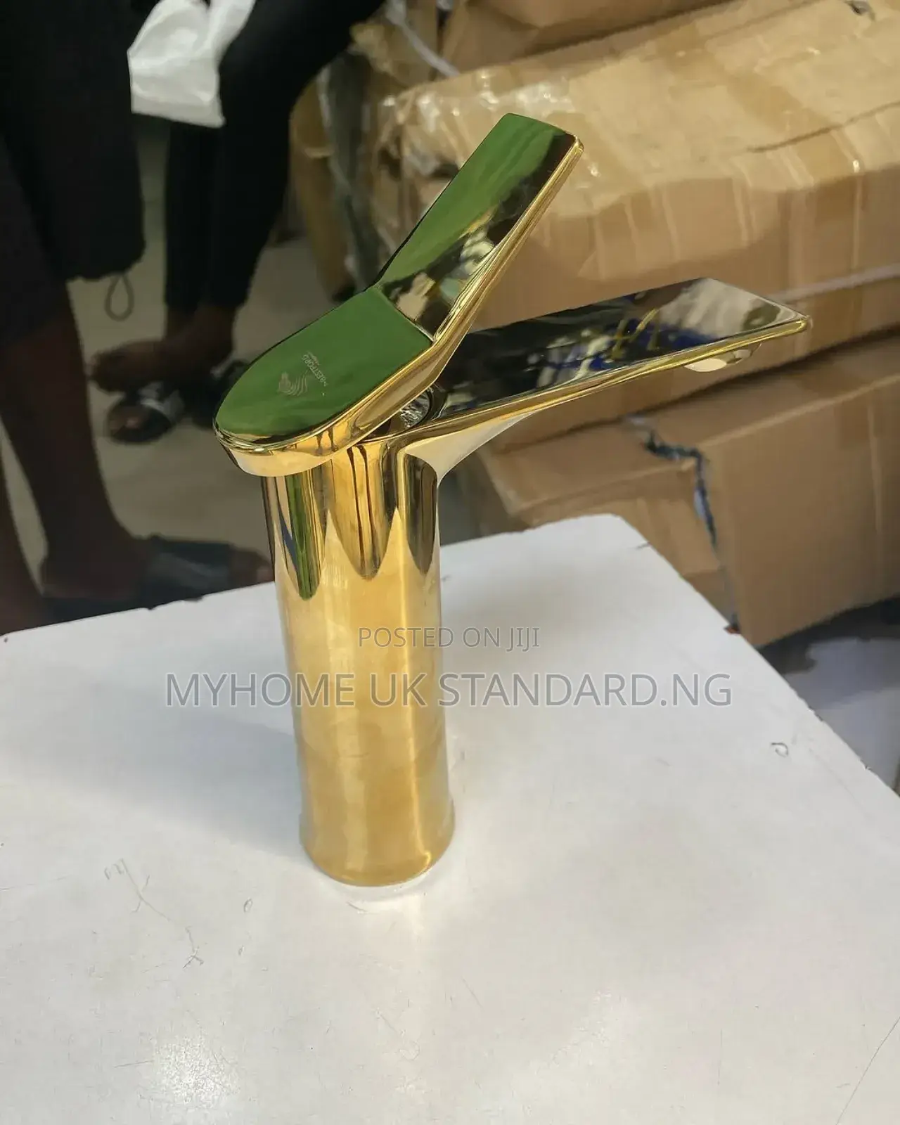 Gold Basin Mixer Tap