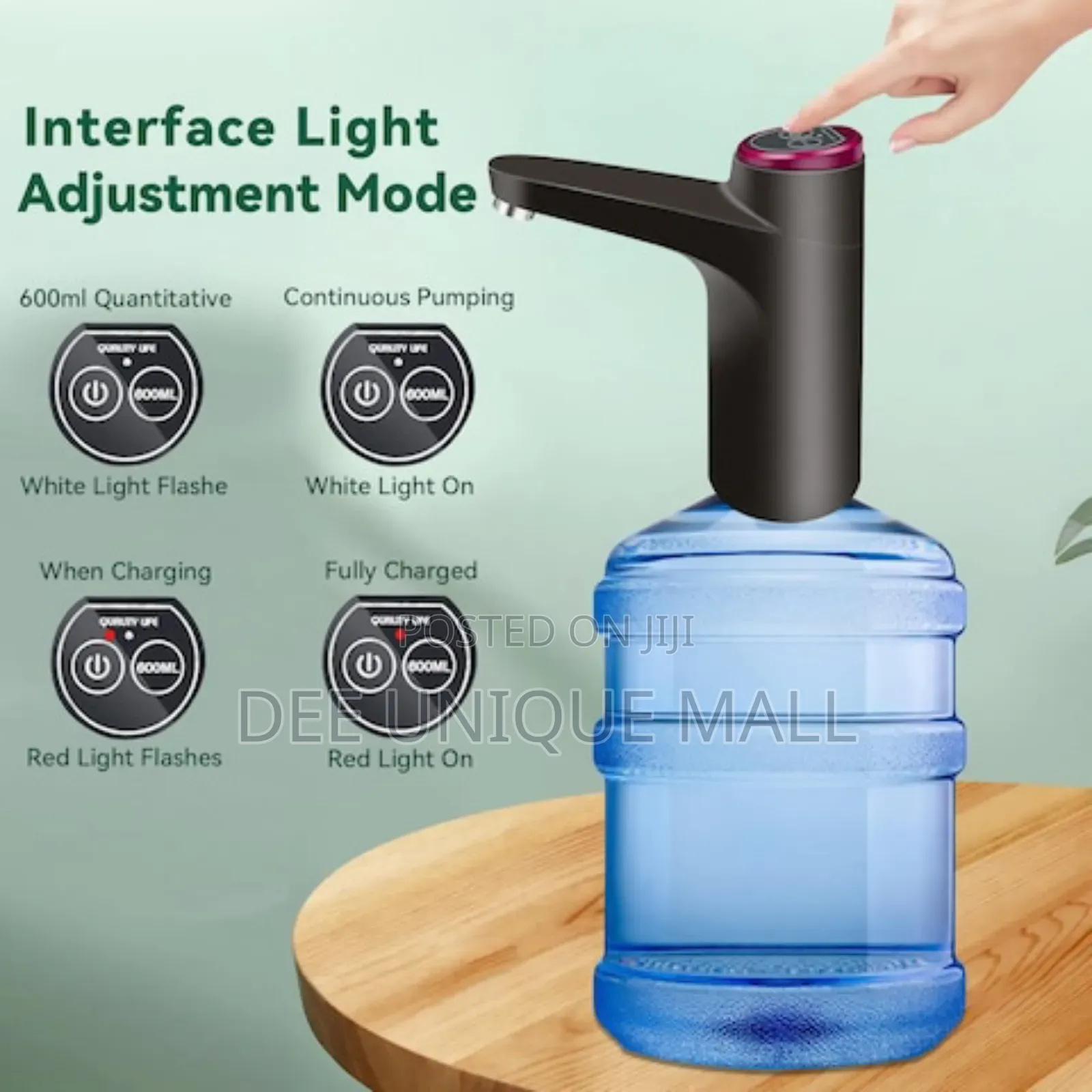 Automatic Intelligent Water Dispenser Pump Usb Port.